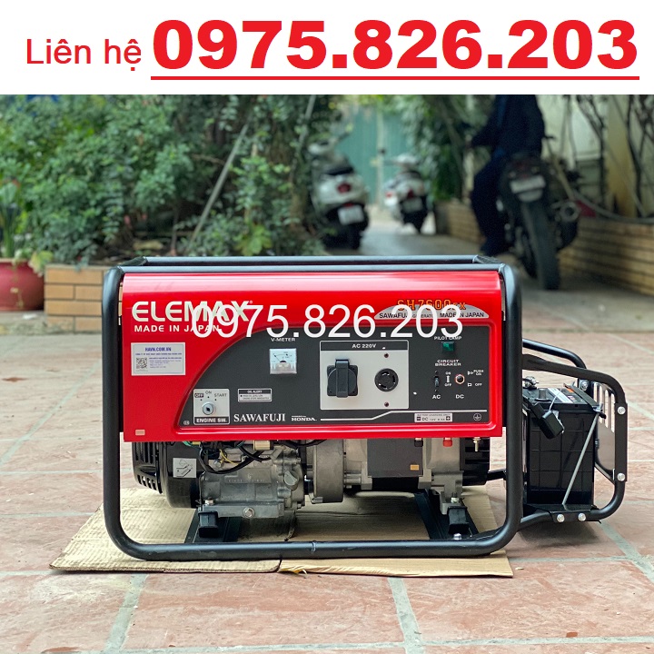 Máy Phát Điện Chạy Xăng 6.5KVA Elemax SH7600EXS Có Đề