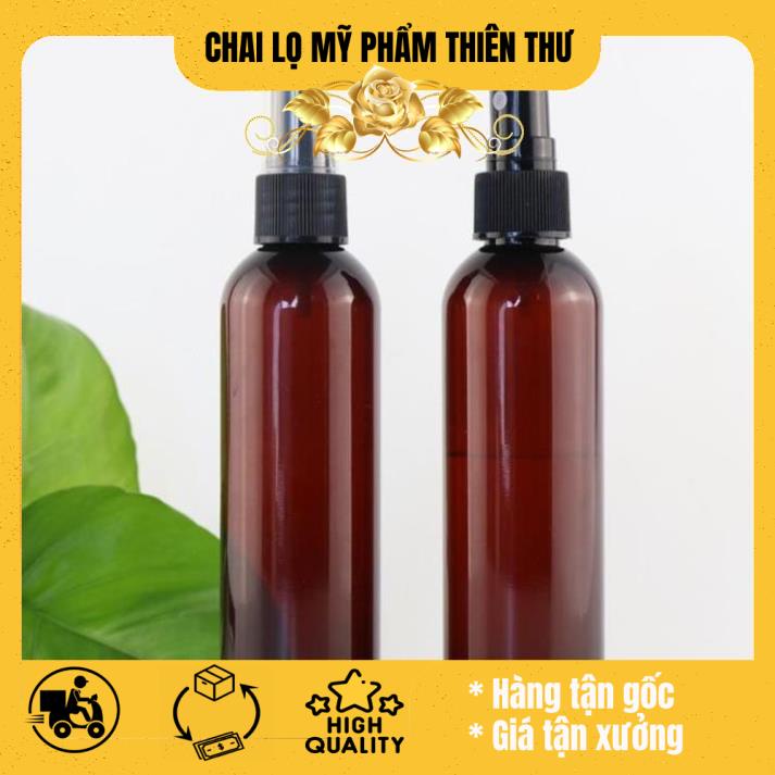 Chai trong xịt phun sương 150ml/200ml/250ml - Chai nhựa pet chiết mỹ phẩm