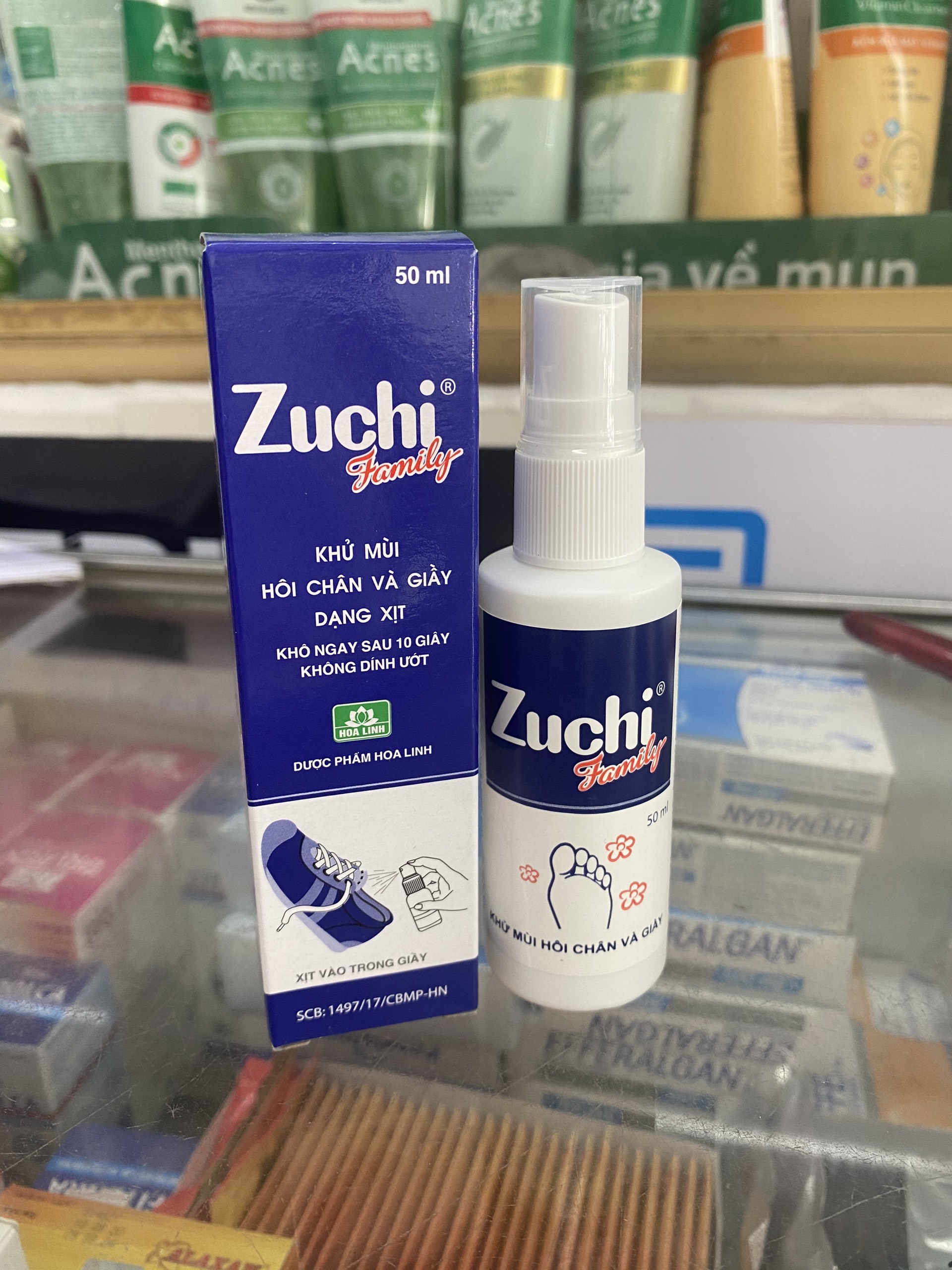 Xịt thơm và khử mùi giày Zuchi Family