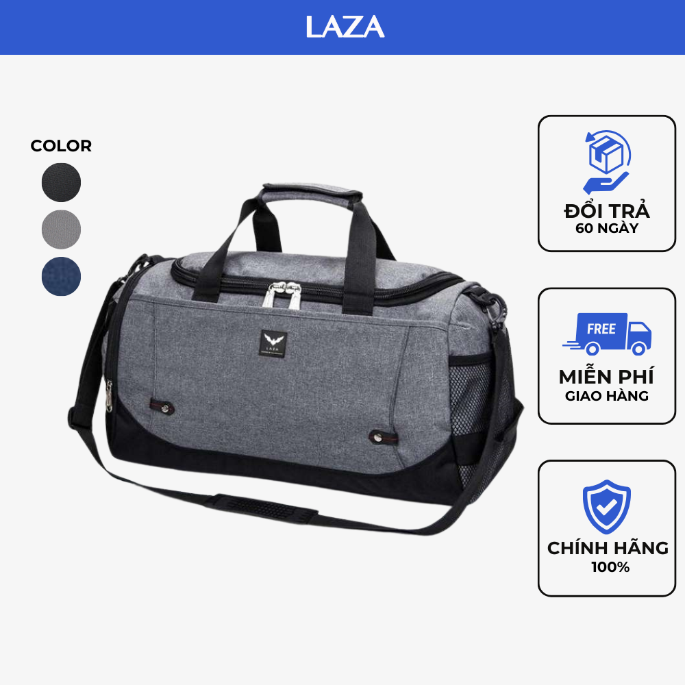 Túi Xách Du Lịch , Túi Trống , Túi Tập Gym Thời Trang LAZA 371 Chất liệu chống thấm nước , nhiều ngăn chứa hơn 10 bộ đồ