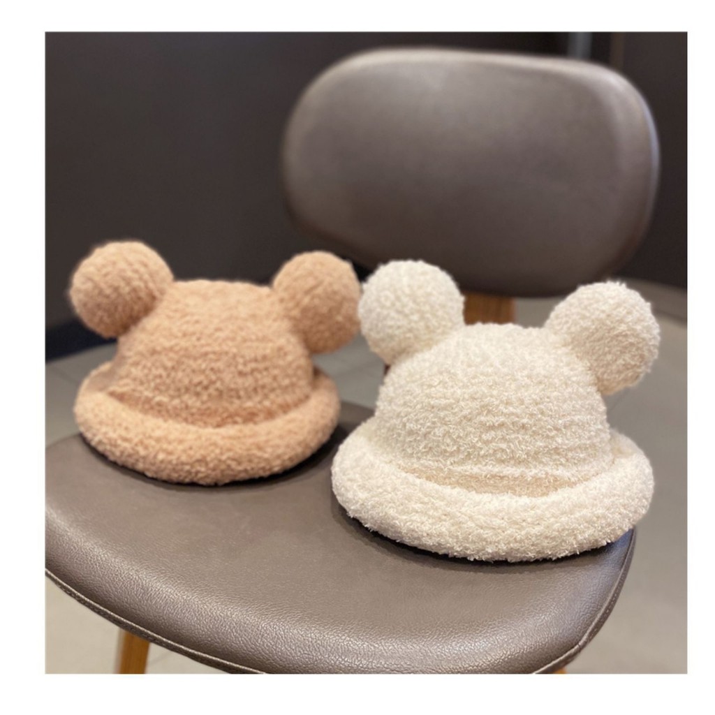 Mũ len lông cừu tai mickey cho bé yêu