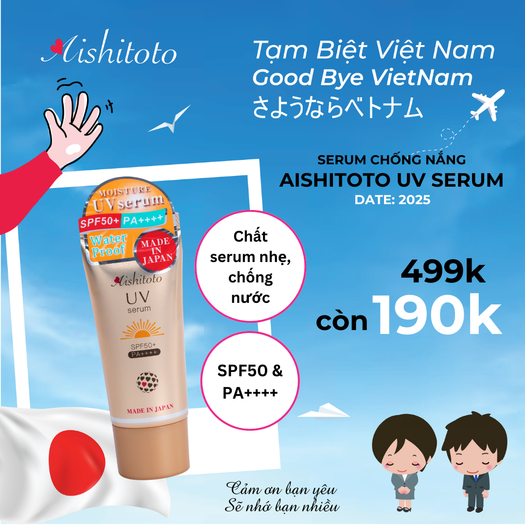 Serum chống nắng spf50 & pa+++ aishitoto