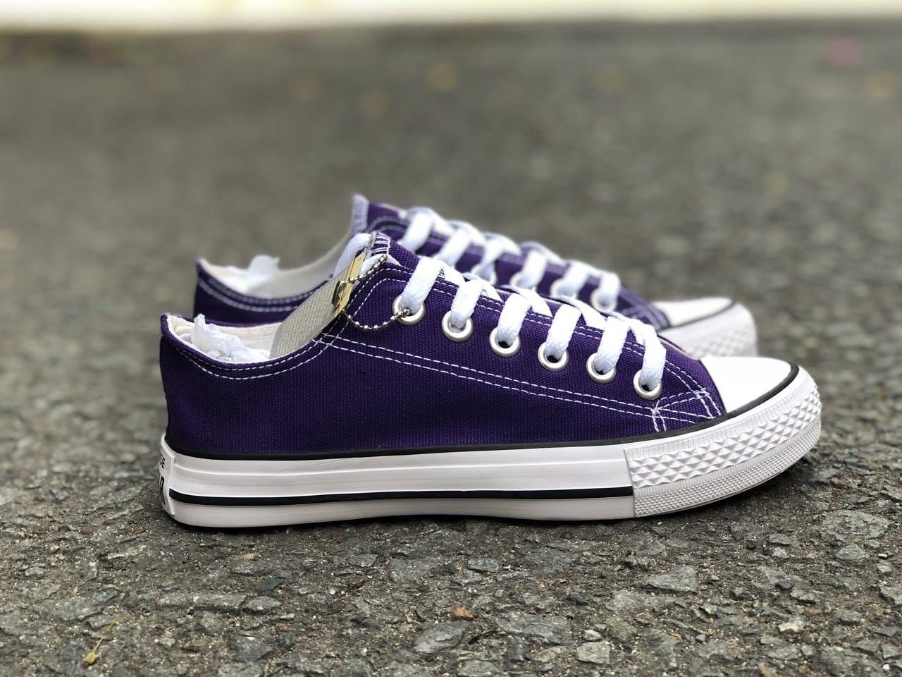 [TẶNG HỘP] Giày Thể Thao Nam Nữ Converse cố thấp tím