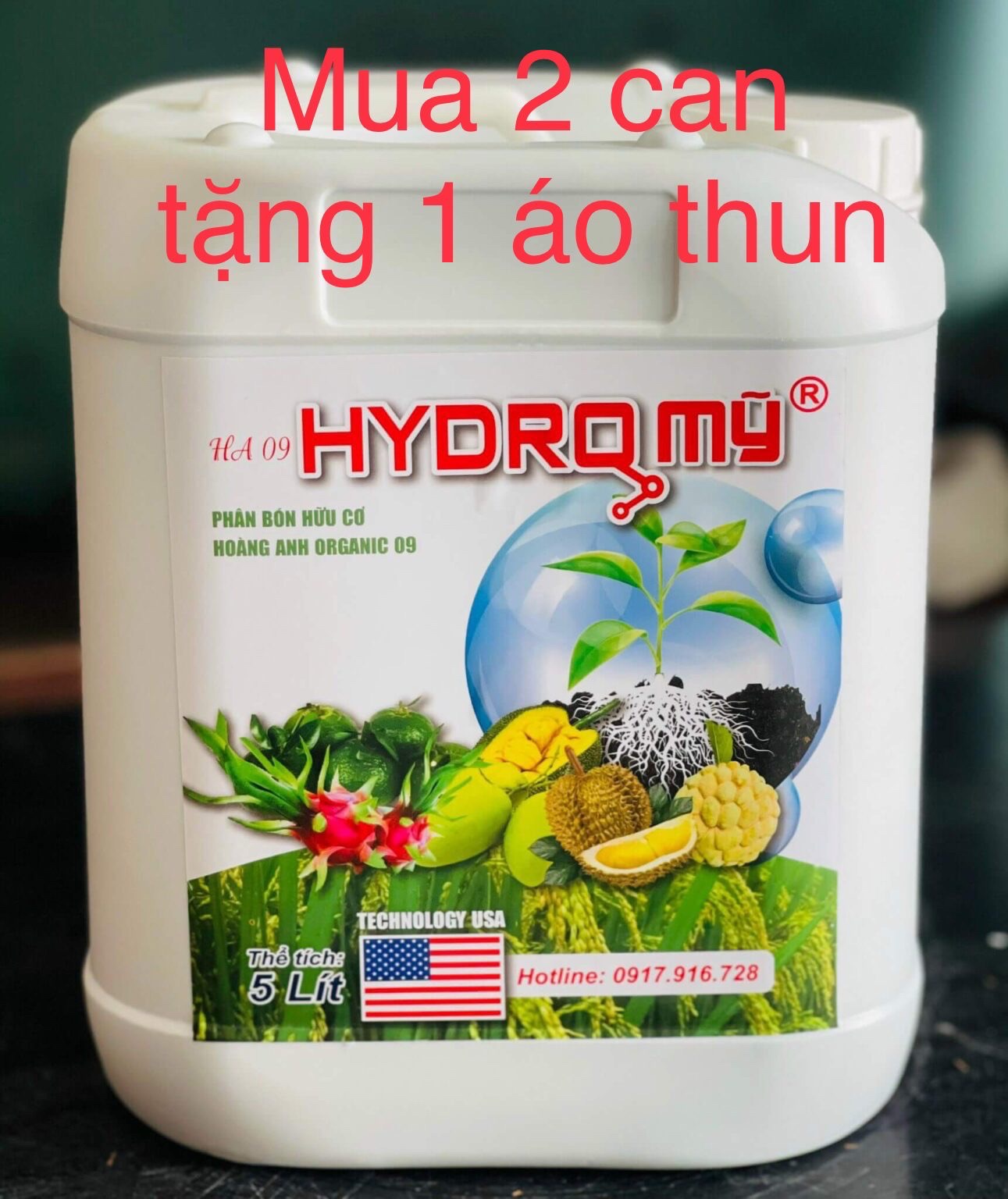 Phân bón hữu cơ Hydro Mỹ 5lit