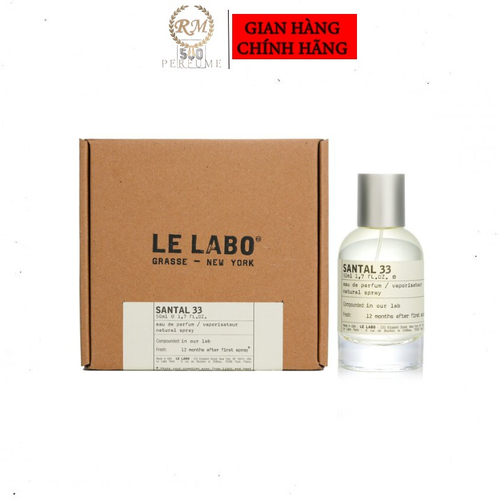 Nước hoa unisex Le Labo Santal 33, nước hoa nam nữ thơm trên 12h hương gỗ thơm thảo mộc đem lại sự gợi cảm sang trọng dung tích 5ml/ 10ml/ 20ml