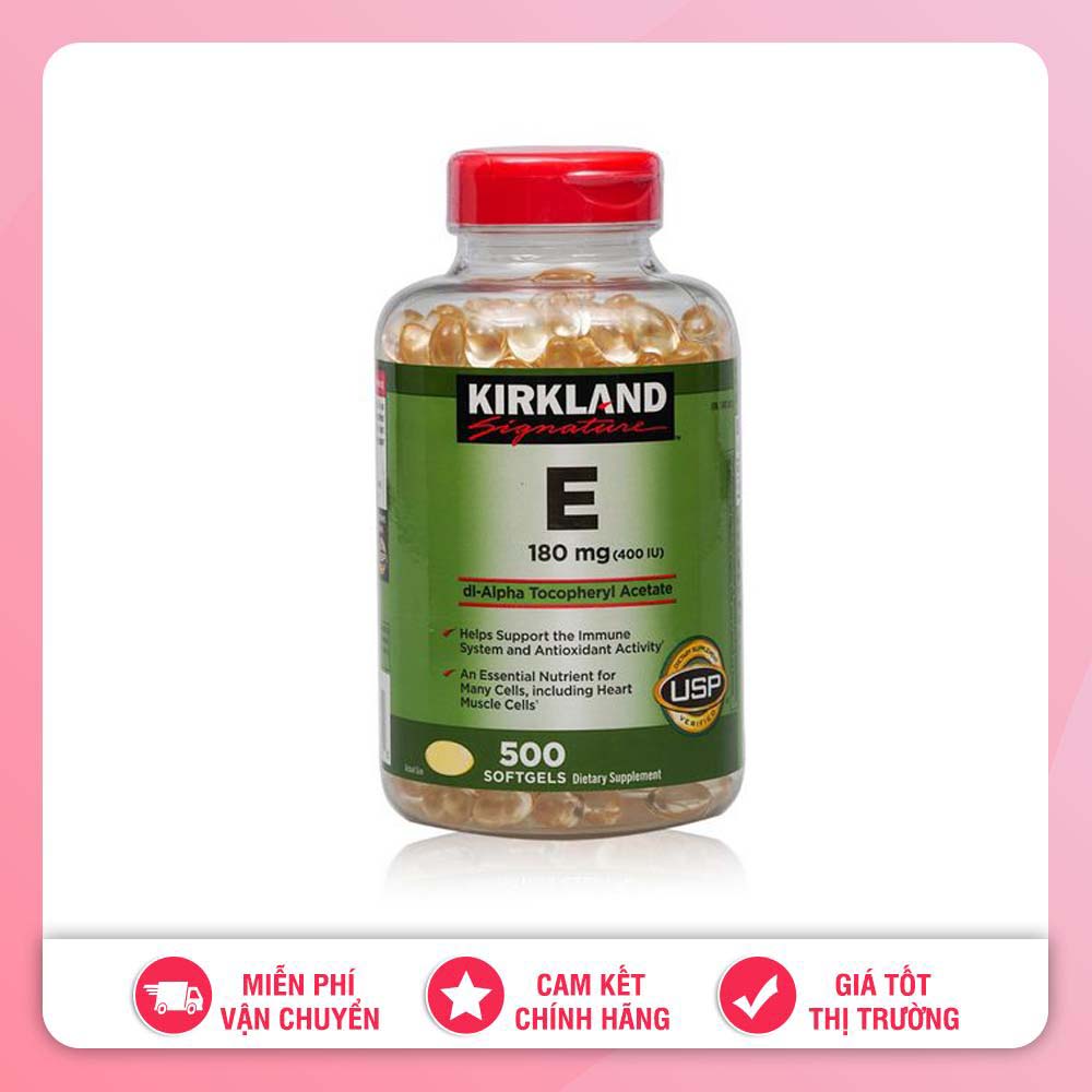 Viên uống kirkland signature vitamin e 180mg