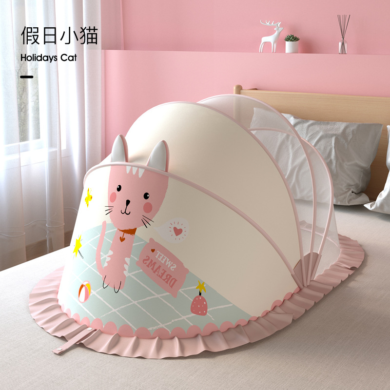 Màn chụp cho bé gấp gọn, mùng chụp cho bé chống muỗi, dùng cho giường và nôi cũi
