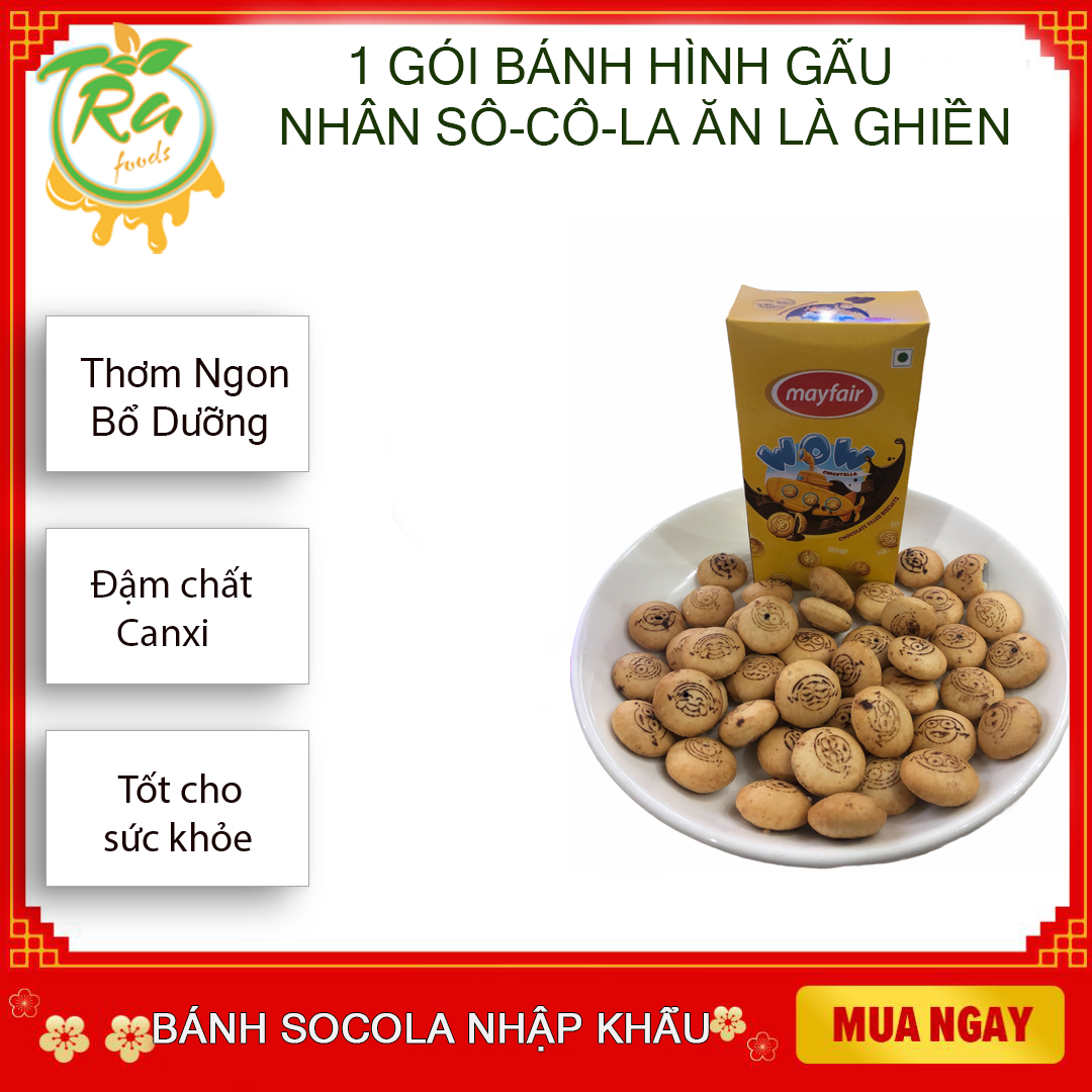Bánh Qui ngũ cốc wow mặt cười - Thơm,ngon,bổ dưỡng,nhân sô cô la đậm chất canxi,đặc biệt tốt cho sức khỏe thích hợp mọi lứa tuổi
