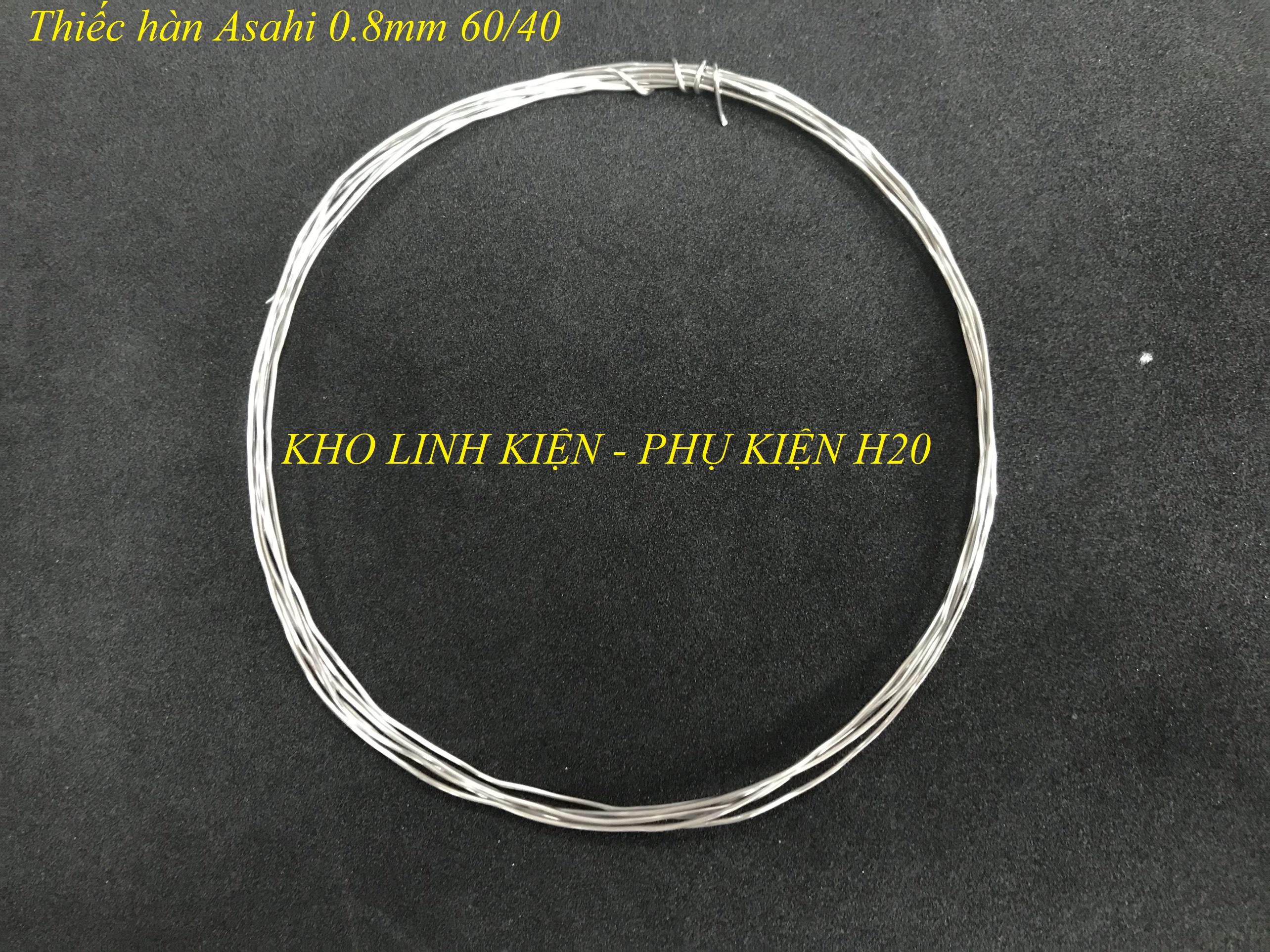 5 mét Thiếc Hàn Asahi 0.8Mm 60/40 cho mối hàn bóng đẹp. Màu trắng bạc