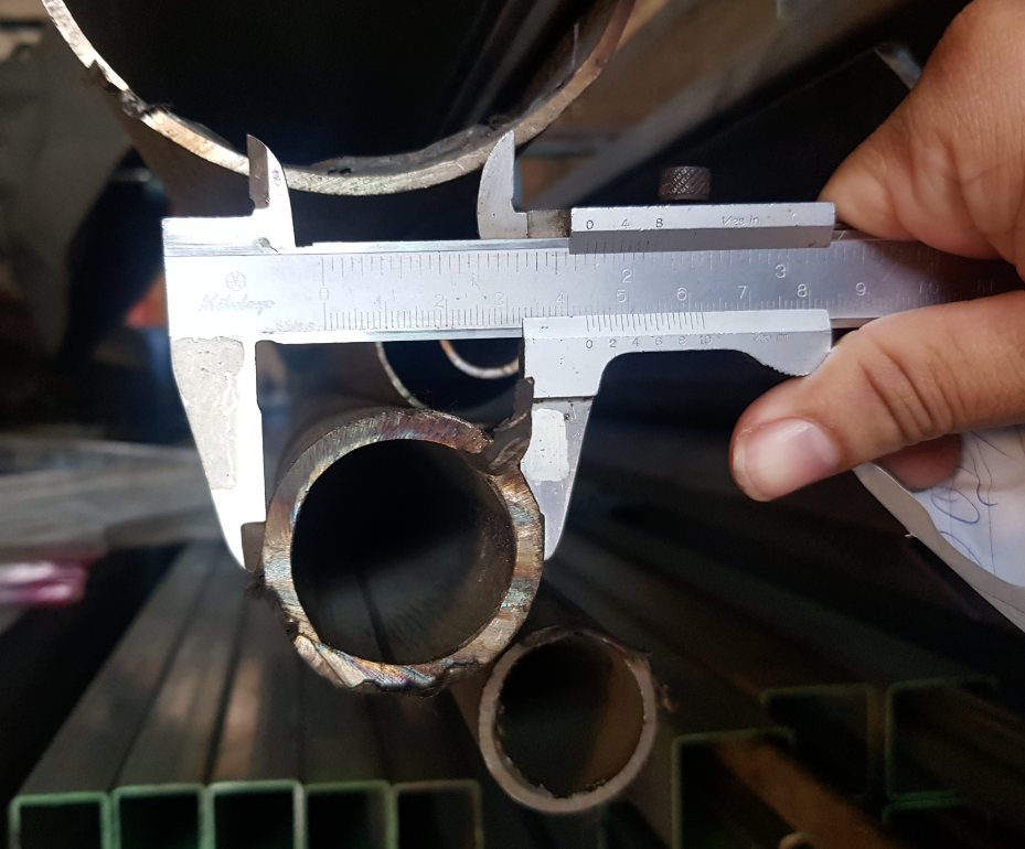 Ống thép đúc Inox 304 không gỉ đường kính phi 42mm dày 3mm dài 1000mm, sử dụng trong cơ cấu ống trượt, dẫn hướng