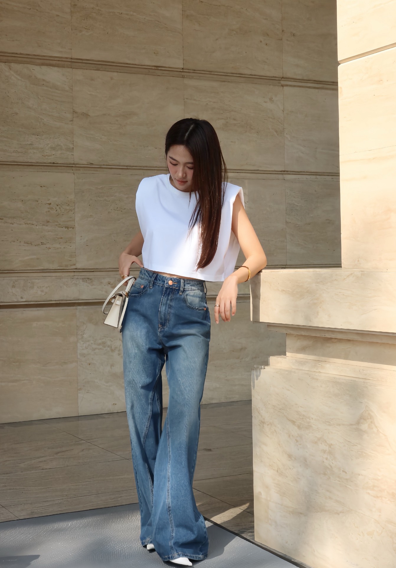 Quần jeans dài basic nala jeans