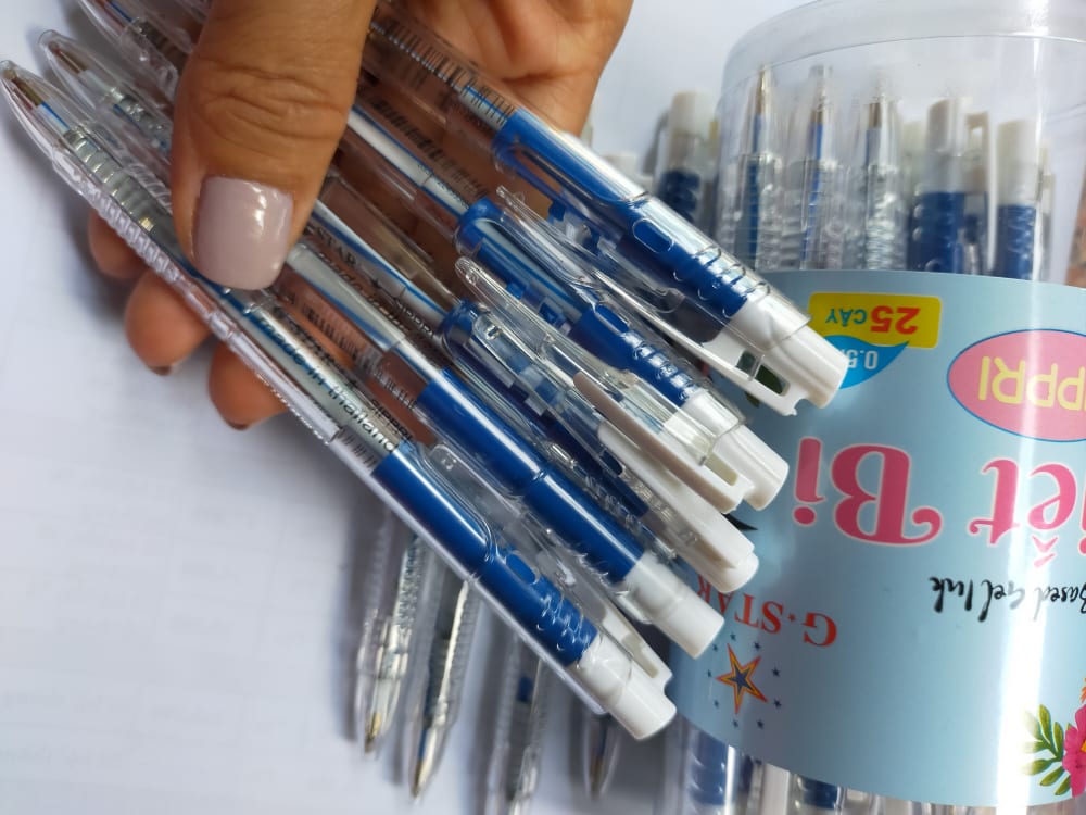 [HCM]COMBO 5 CÂY BÚT BI THÁI LAN (MỰC XANH ĐỎ) SIPPRI