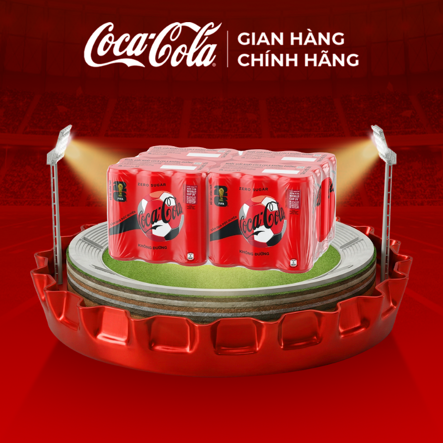 [SIÊU SALE ] Thùng/Lốc 24 Lon Nước Ngọt Giải Khát Không Đường Coca-Cola Zero 320ml/Lon Sale 15.4 Coca-Cola Chính Hãng_LD