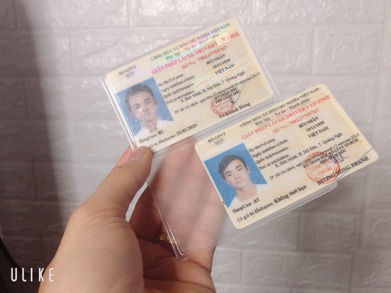 Túi đựng card visit atm chứng minh nhân dân bằng lái xe - túi đựng bảo vệ chống chày sước card visit atm cmnd bằng lái xe