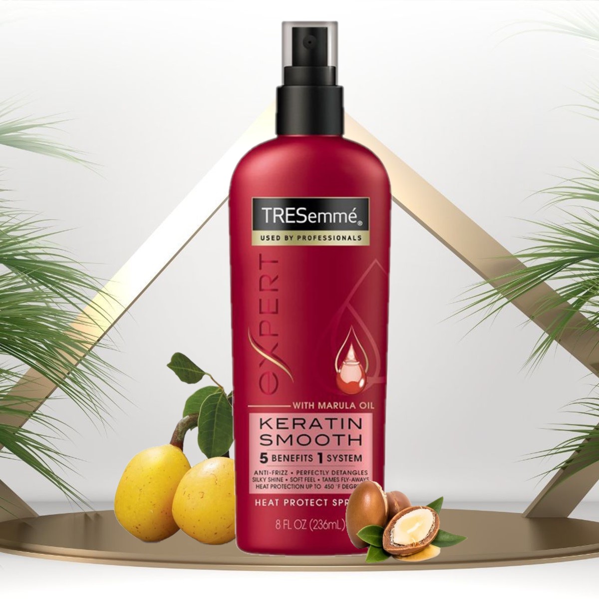Xịt Dưỡng TResemme Keratin Smooth 236ml Bảo Vệ Tóc Khỏi Nhiệt Tia UV Tóc Vào Nếp Giảm Sơ Rối TRESemmé Keratin Smooth Heat Protect Spray 236ml