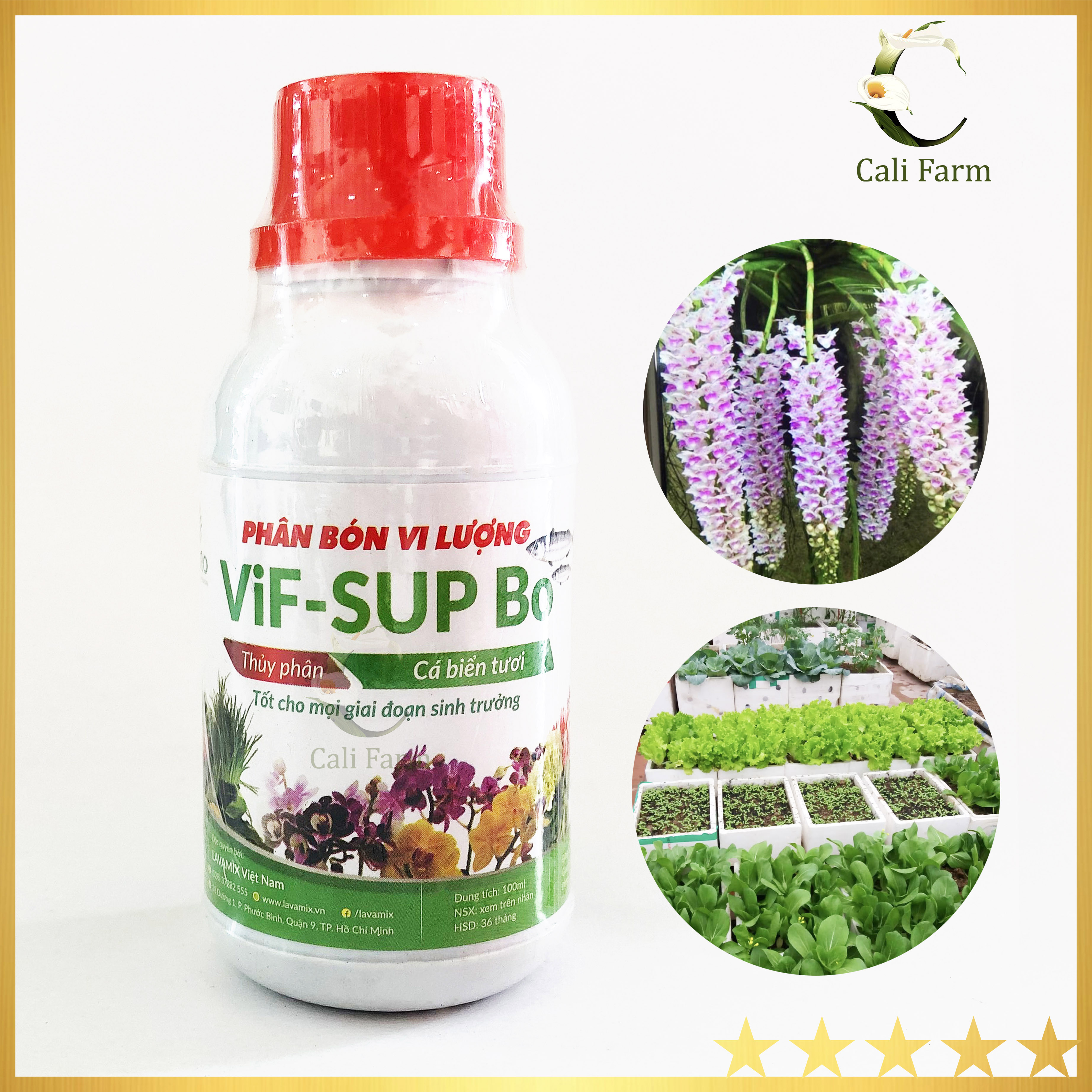 Phân bón cá biển vif sup bo thủy phân vi lượng - 100ml