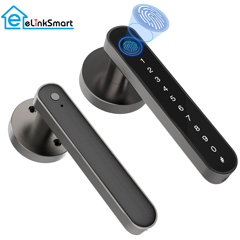 Elinksmart TUYA KHÓA VÂN TAY CỬA GỖ KHÓA CỔNG VÂN TAY CHỐNG NƯỚC Khóa cửa vân tay cửa phòng