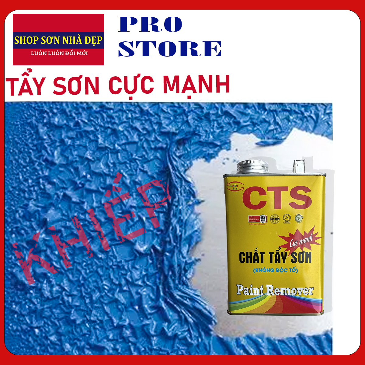 Chất tẩy sơn cũ cực mạnh không độc hại CTS hộp 1KG