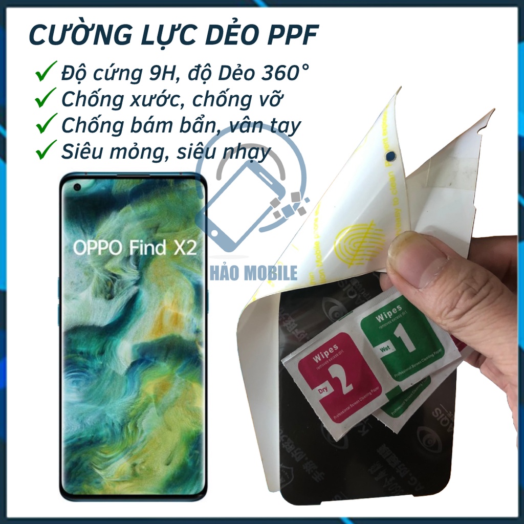 Dán cường lực dẻo ppf oppo find x2