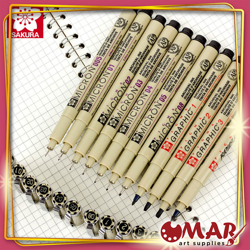 Bút Line Đi Nét Sakura Pigma Micro Đủ Size