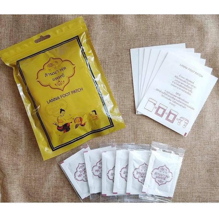Miếng dán chân thải độc Lanna Foot Patch Thái Lan