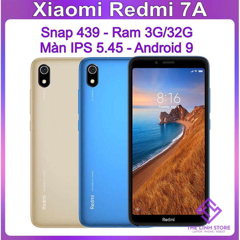 Điện thoại Xiaomi Redmi 7A có tiếng Việt - Snap 439 màn 5.45