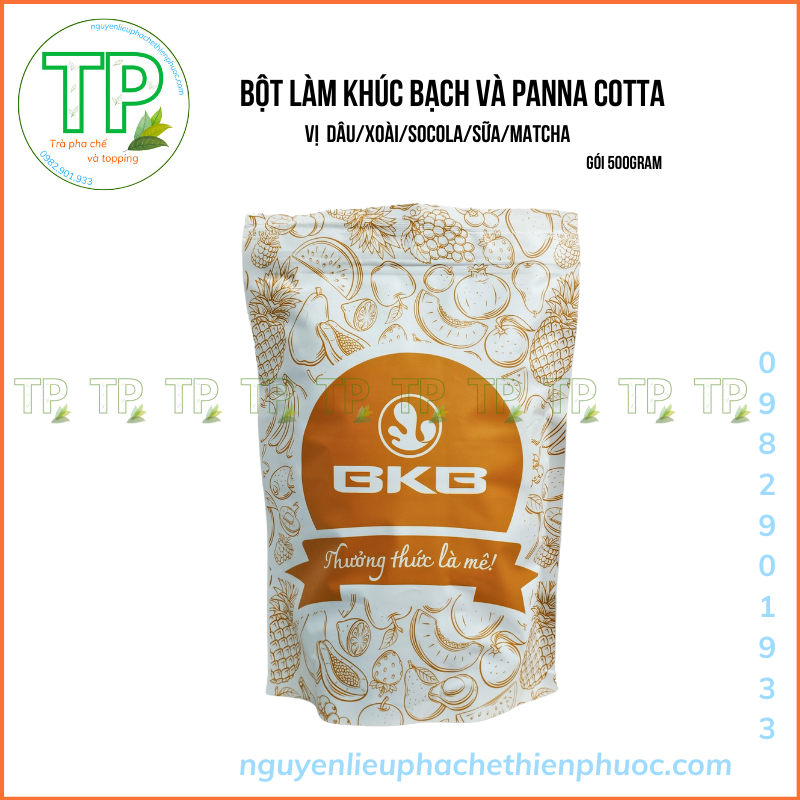 Bột khúc bạch BKB - bột panna cotta BKB gói 500g
