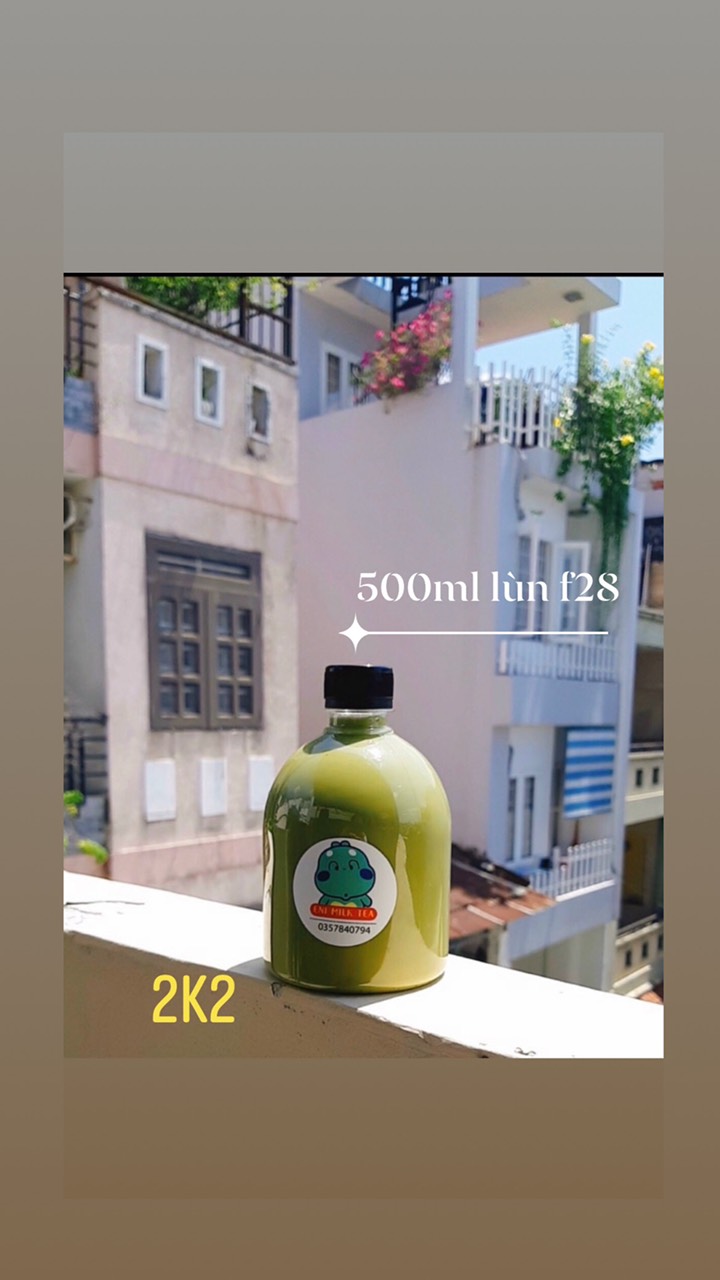 Chai nhựa 500ml lùn F28 nắp nhôm đựng trà sữa