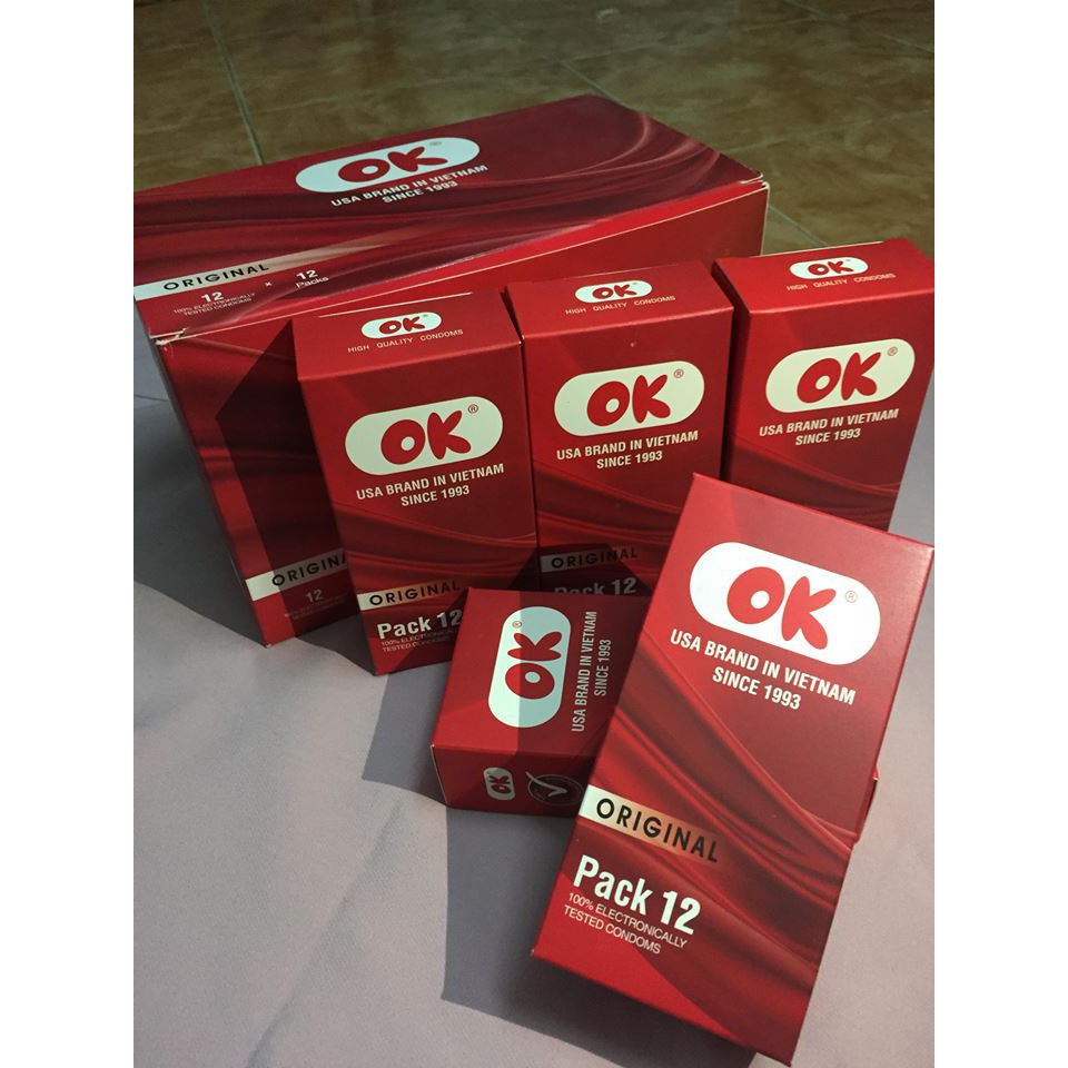 Freeship - combo 1 hộp bcs ok lớn 12 hộp ~ 144 cái