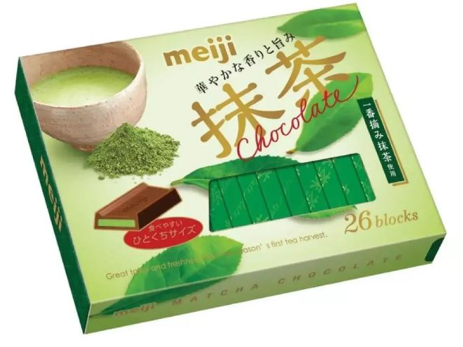 Socola Trà xanh Meiji Nhật120g/26 viên - Meiji Green Tea chocolate