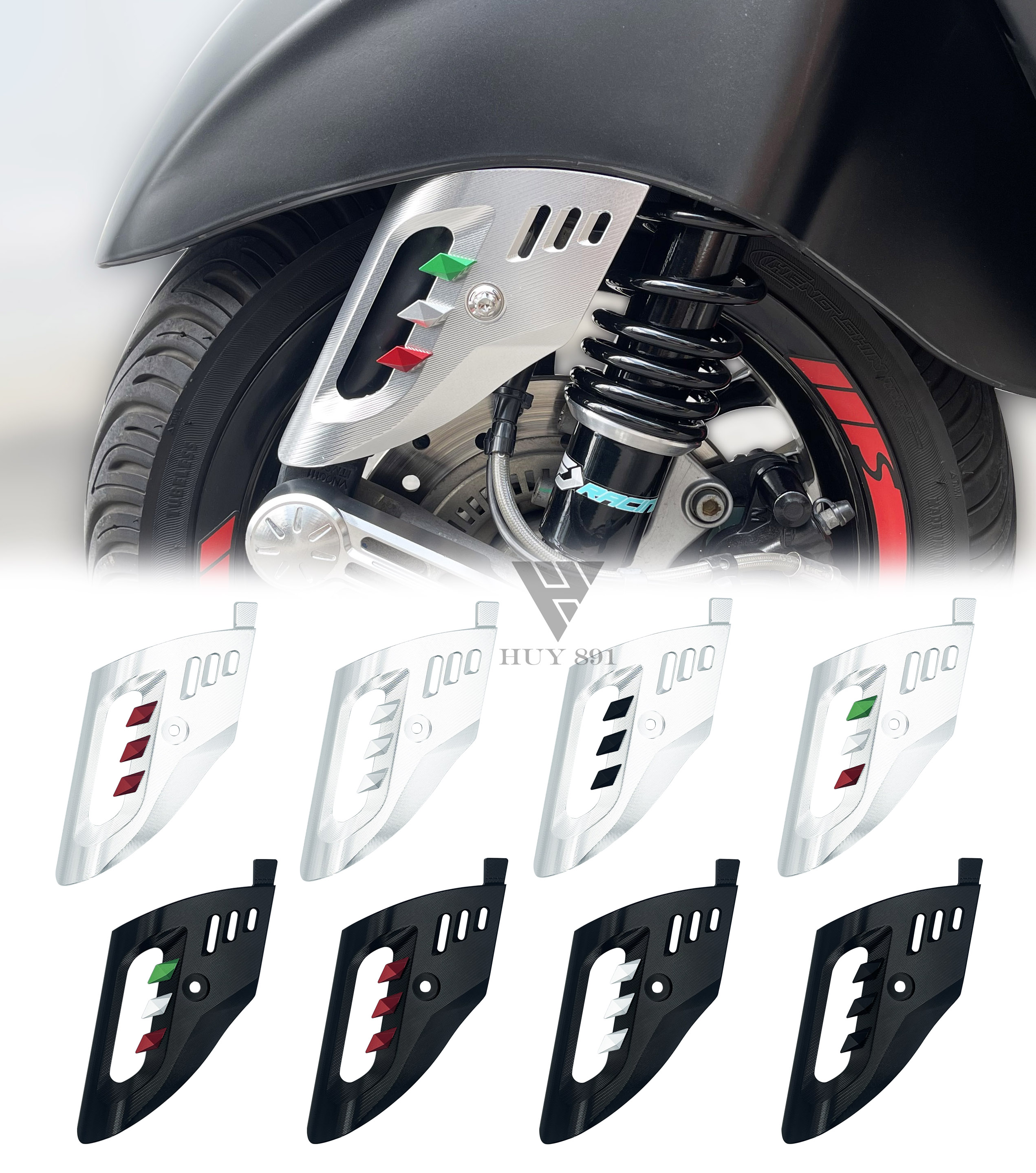 Che phuộc kiểu dáng JS dành cho xe Vespa Sprint các đời