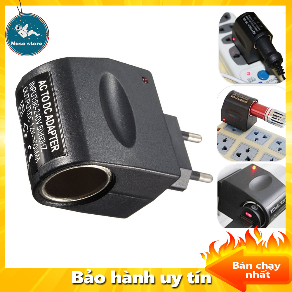Ổ Cắm Bật Lửa Xe Hơi, Đầu cắm ô tô, Đầu chuyển nguồn trên ô tô dùng tại nhà chuyển nguồn điện 220V sang 12V chất lượng cao