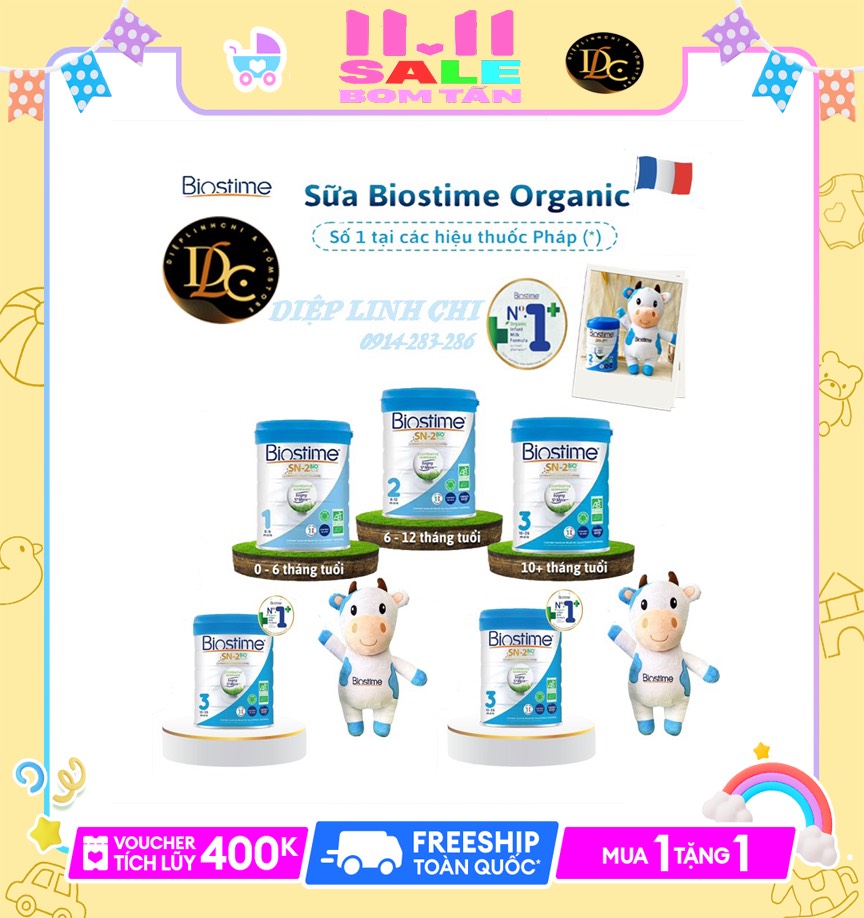 Sữa Biostime SN-2 Bio Plus Organic milk powder (800g)