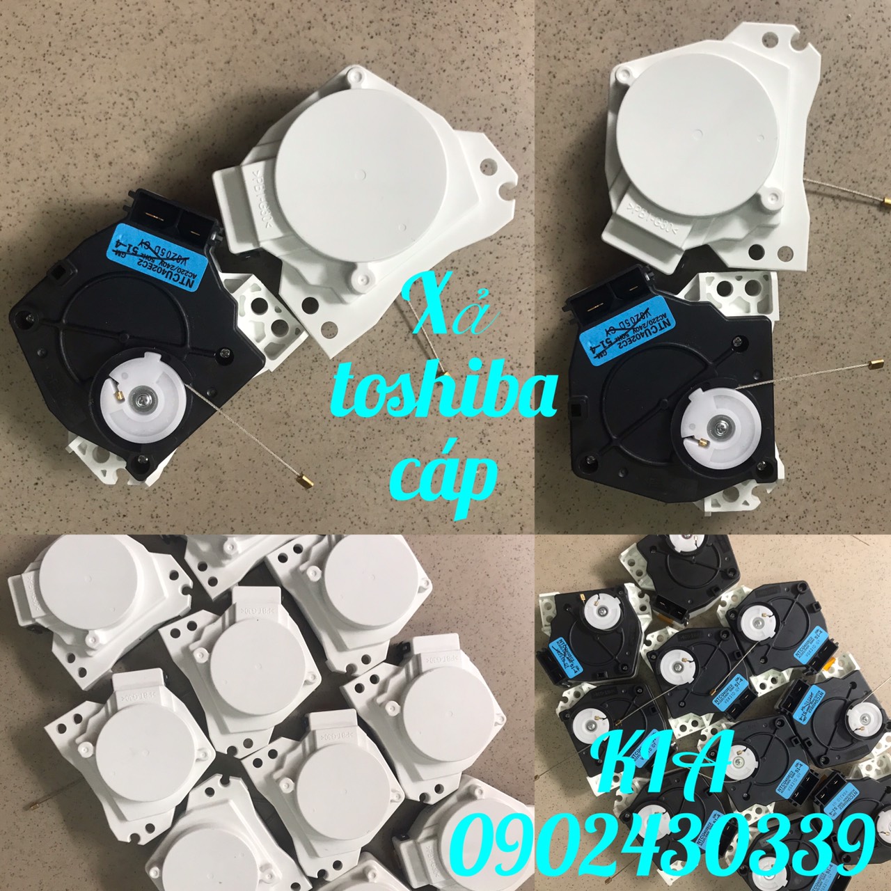 [HCM][Ảnh thật] [Có sẵn] Van xả dùng cho máy giặt TOSHIBA mới  (Loại cáp mặt đen mặt trắng )