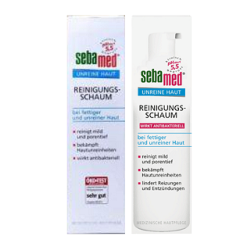 Sữa rửa mặt trị mụn kháng khuẩn sebamed ph5.5