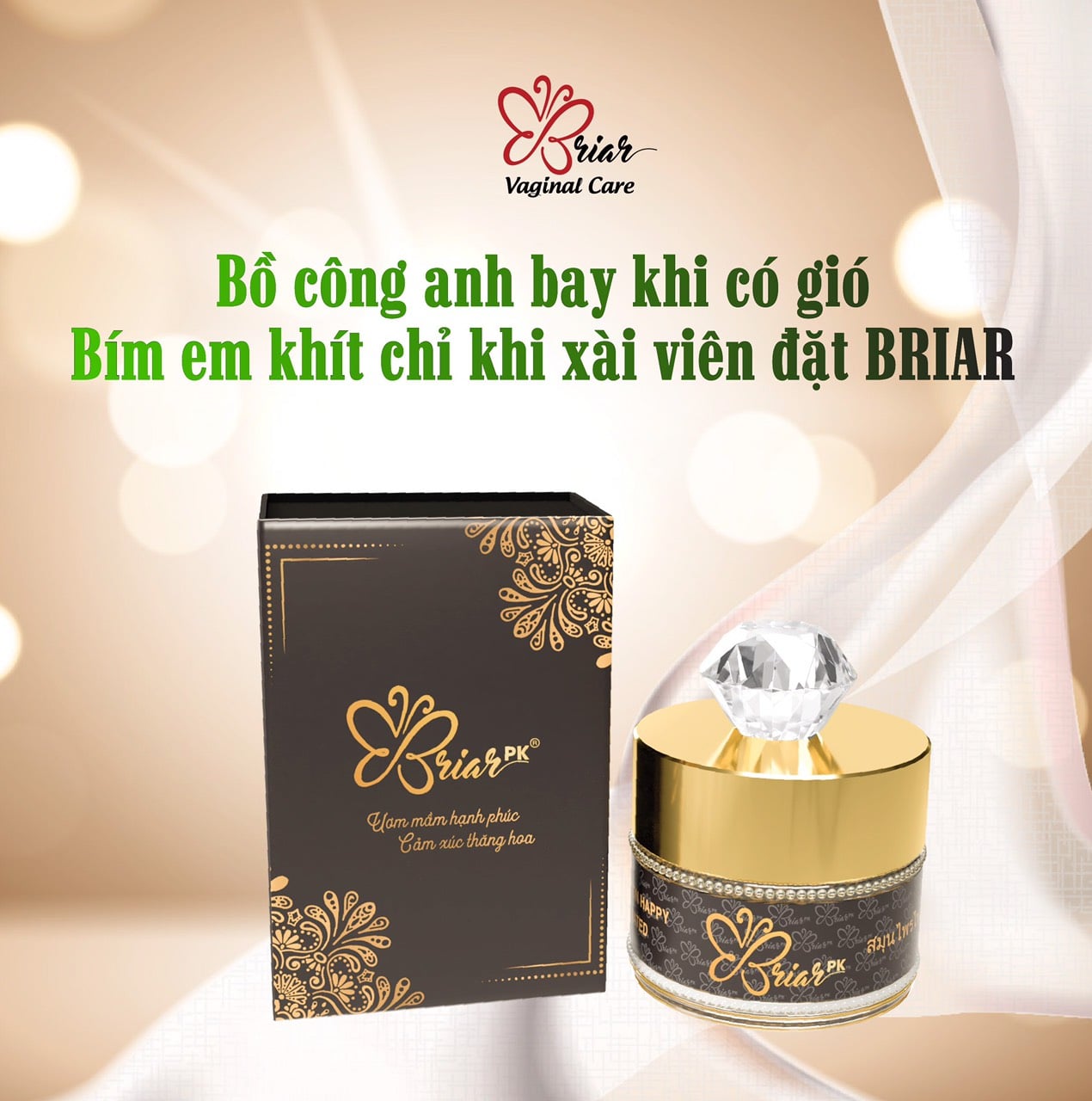[Khít Sau 2 Giờ] Viên Đặt Se Khít  Vùng Kín, Viên Đặt Thảo Mộc Briar, Giúp Trẻ Hóa Cô Bé, Làm Sạch Và Ngăn Ngừa Tình Trạng Viêm Nhiễm