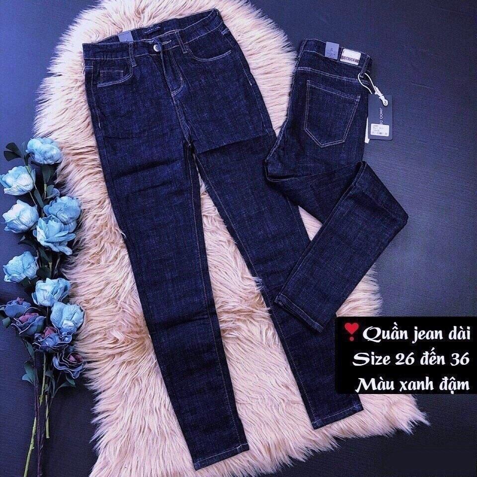 Quần Jean Nữ 03X XANH XƯỚC BỐ (Có Size Đại) - Quần Jeans Nữ Lưng Cao Co Giãn Tốt - Quần Bò Nữ Kiểu Dáng Basic - 180204