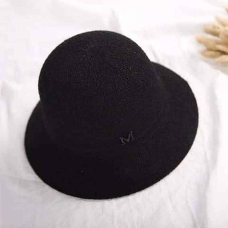 Mũ cói chữ M phong cách Hàn Quốc