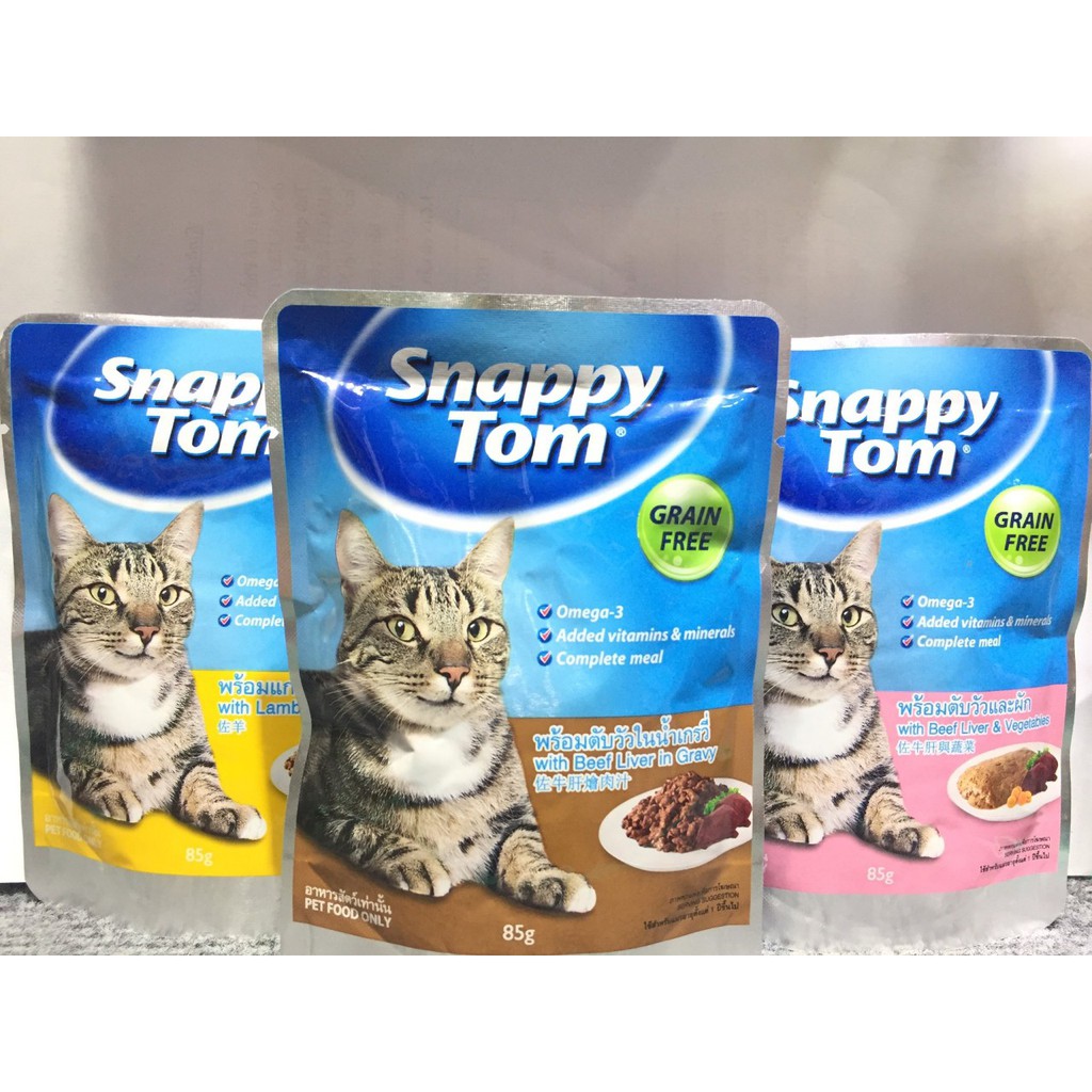 Thức ăn cho mèo xốt snappy tom 85gr