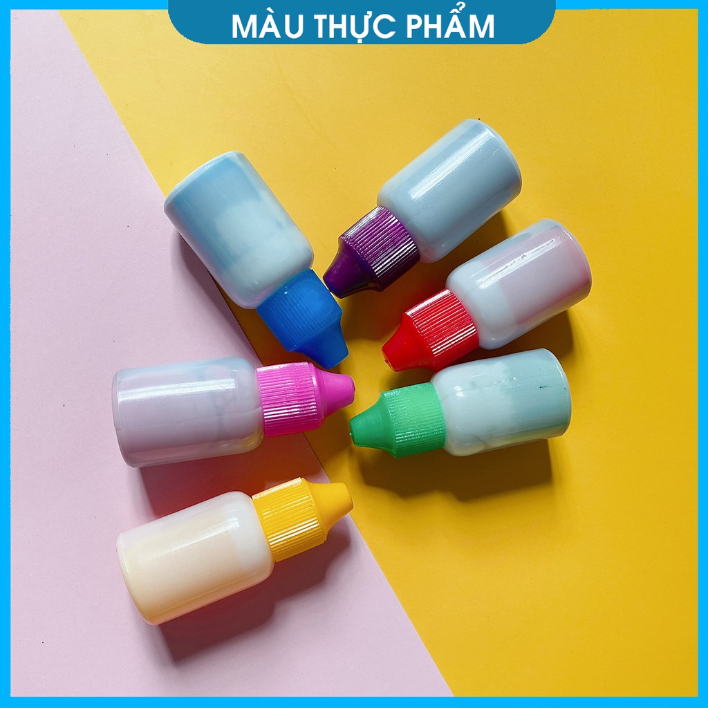 Lọ màu thực phẩm màu nước làm slime dung tích 10ml