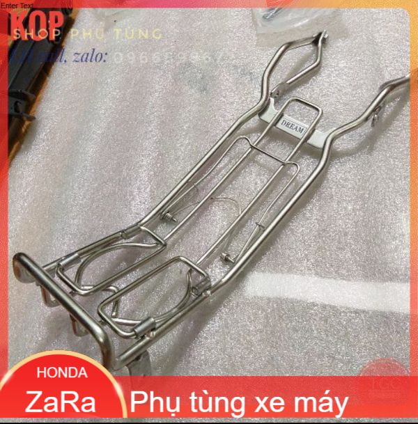 Lượn hàng giữa .ba ga giữa xe máy dream Inox 10ly .