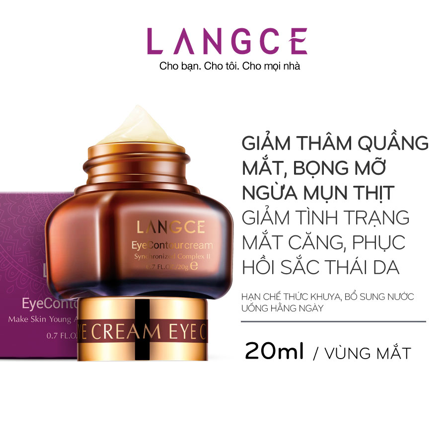 Kem dưỡng da vùng mắt ngừa mụn thịt - chống thâm - nhăn 20ml langce