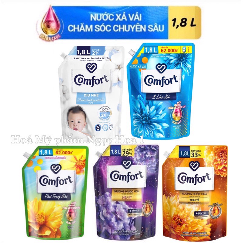 Nước xả làm mềm vải comfort 1,8l