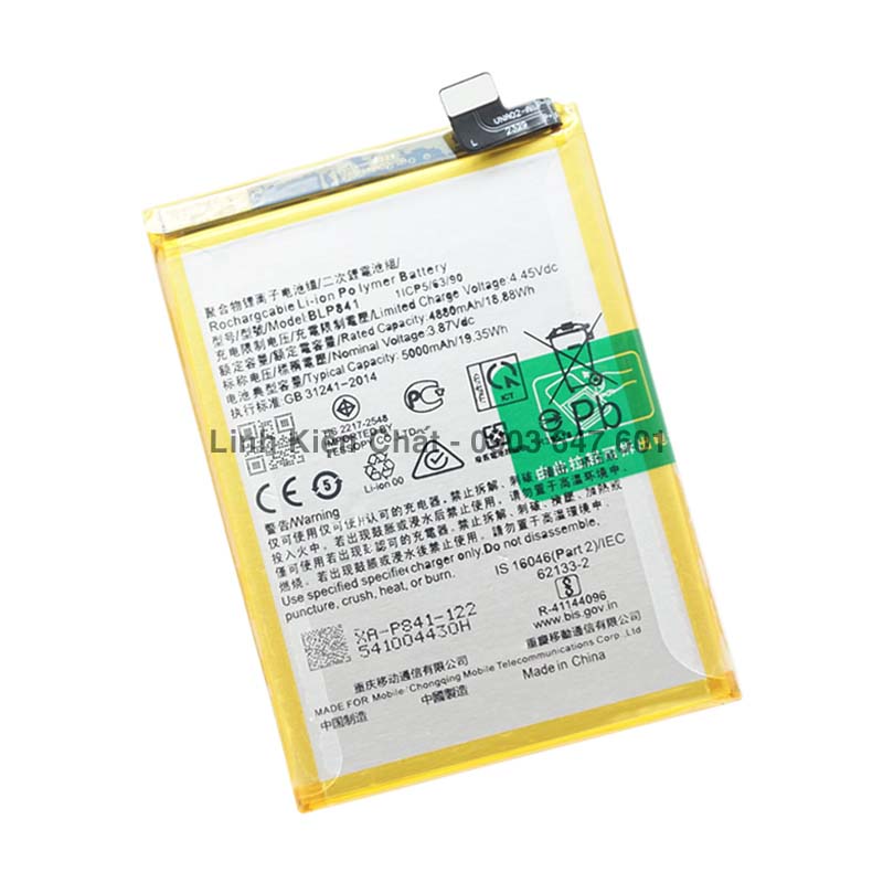 Pin cho realme 8 rmx3085 5000mah zin - hàng nhập khẩu