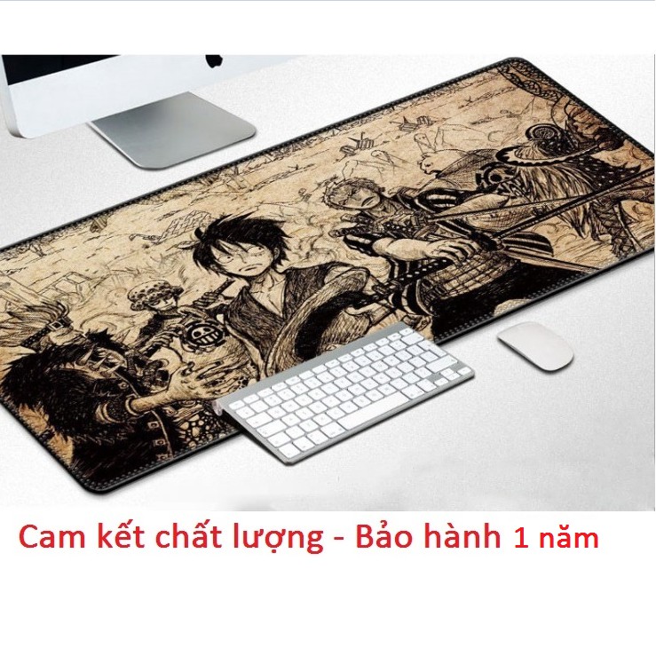 Lót Chuột One Piece Cỡ Lớn 80x30cm chuyên game chống trơn trượt siêu bền siêu rẻ