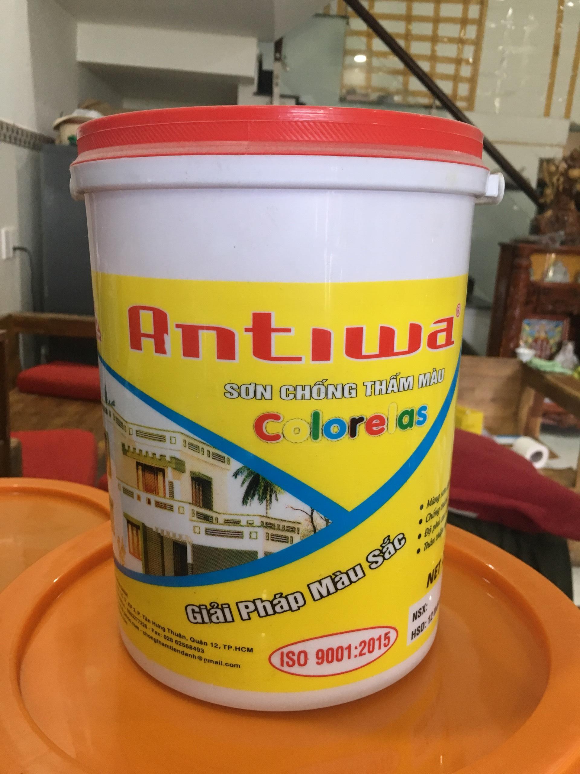 Sơn Chống Thấm Tường, Sàn Cường Độ Cao Màu Xám Thùng 5 KG