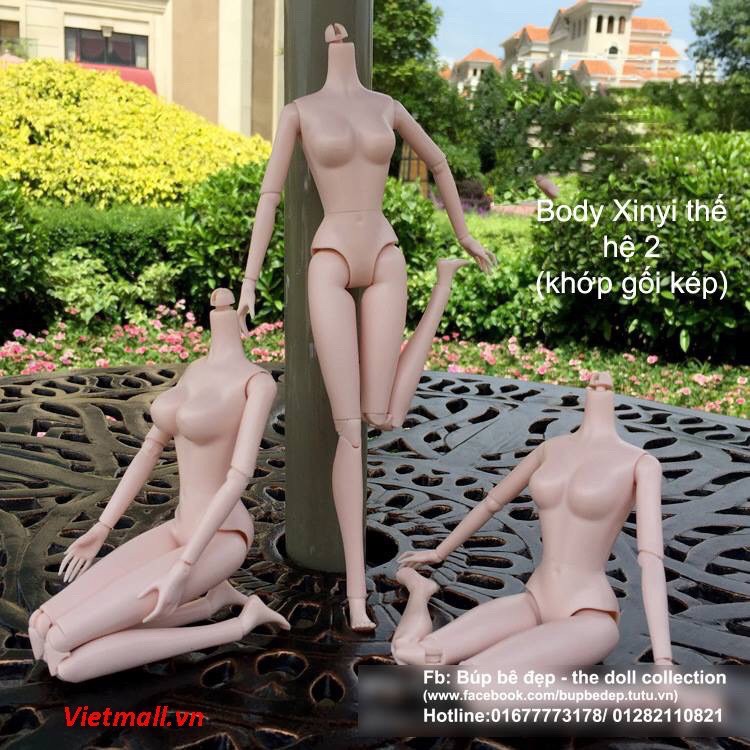 Body búp bê thế hệ 16 khớp, khớp kép gối linh hoạt, body búp bê xinyi,body búp bê licca