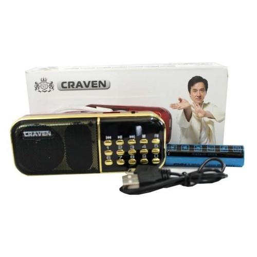 Loa nghe nhạc thẻ nhớ, usb, đài fm craven cr-25a