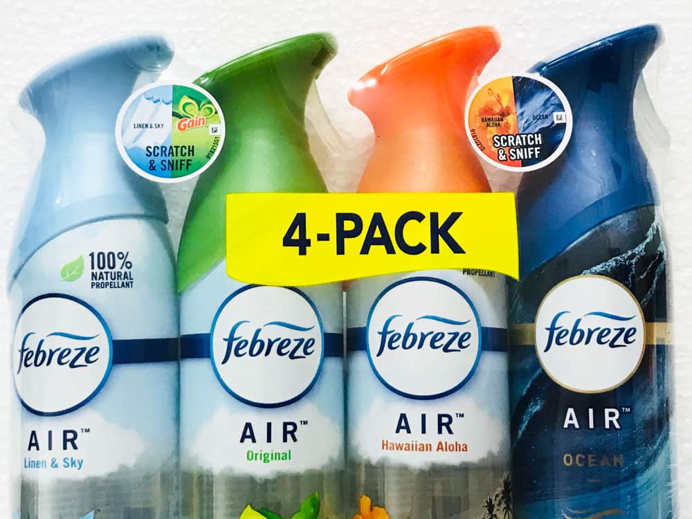 Combo 4 xịt thơm phòng febreze air mỹ