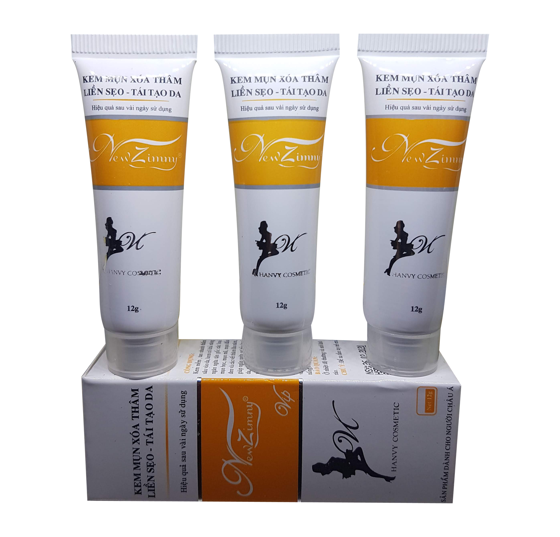 Combo 3 tuýp kem mụn xóa thâm liền sẹo tái tạo da newzimny 12g - combo 3 tuýp kem new zimny mụn xóa thâm liền sẹo tái tạo da 12g
